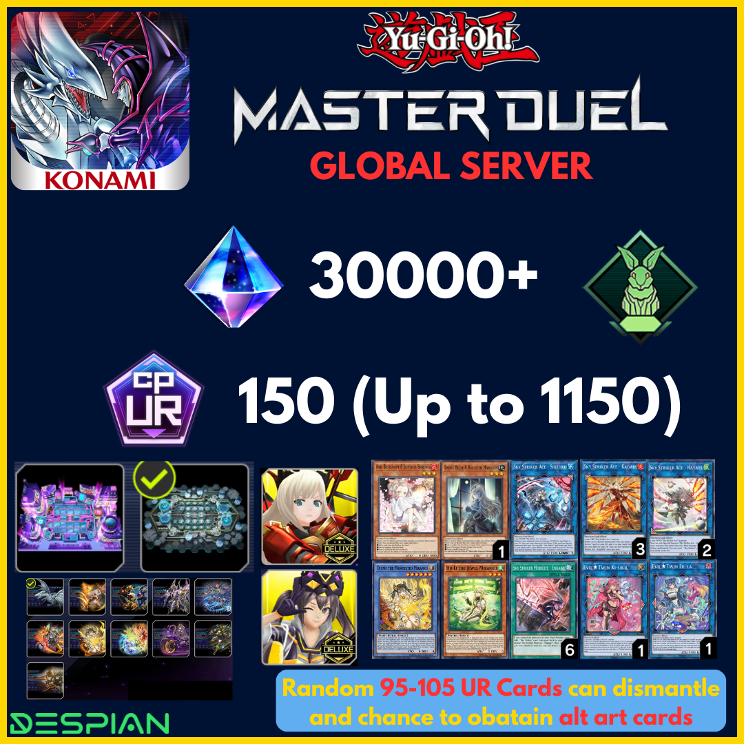 Master Duel Alt Art Account IV (Evil★Twin, Sky Striker & Mikanko Bundle)