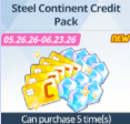 Steel Continent Credit Pack